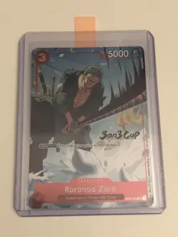 ST01-013 Zoro Championship 3 on 3 2023 TOP 6 One Piece TCG Roronoa Eng 3on3 Cup - Image 1