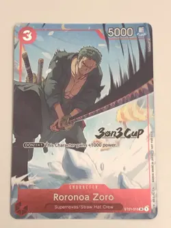 ST01-013 Zoro Championship 3 on 3 2023 TOP 6 One Piece TCG Roronoa Eng 3on3 Cup - Image 5