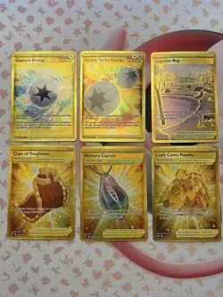 Pokemon TCG Lot Of 6 Ultra Rare Gold Trainer Cards - Image 1