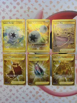 Pokemon TCG Lot Of 6 Ultra Rare Gold Trainer Cards - Image 2
