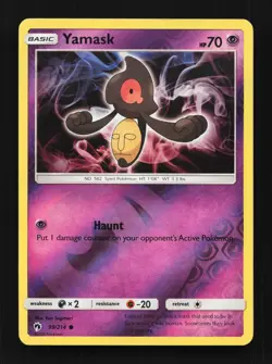 Yamask 99/214 LP Lost Thunder English Pokemon Card TCG - Image 1