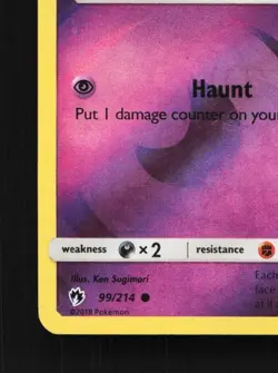 Yamask 99/214 LP Lost Thunder English Pokemon Card TCG - Image 2