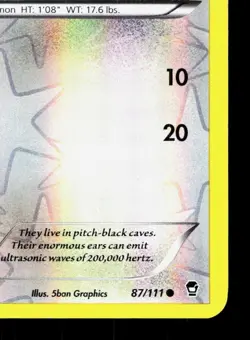 Noibat 87/111 Furious Fists LP Reverse Holo Pokemon Card TCG - Image 5