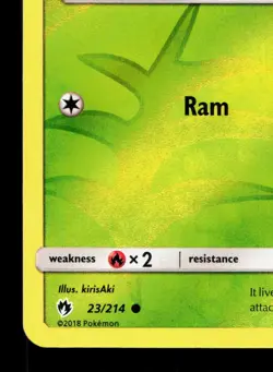 Wurmple 23/214 Lost Thunder LP Reverse Holo Pokemon Card TCG - Image 4