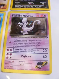 Vintage Pokemon Card Lot of 4 two holos - Image 2