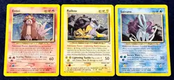 Pokemon Legendary Card Lot Entei Raikou Suicune - Neo Revelation Very Rare - Image 1