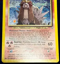 Pokemon Legendary Card Lot Entei Raikou Suicune - Neo Revelation Very Rare - Image 4