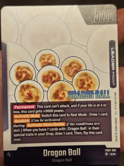 Shenron FB07-097 Leader Gold Manga Booster 02 Dragon Ball Card English NM - Image 2