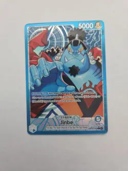Jinbe OP14-040 Leader Alternate Art Azure Sea's Seven One Piece Card English - Image 1