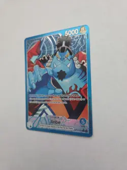 Jinbe OP14-040 Leader Alternate Art Azure Sea's Seven One Piece Card English - Image 3