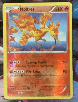 Pokemon Card - Moltres Next Destinies 14/99 Reverse Holo HP - Image 1