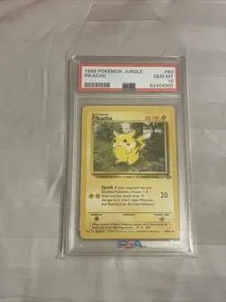 Pokemon TCG Pikachu Jungle Card 60/64 Unlimited Common Psa 10 - Image 2