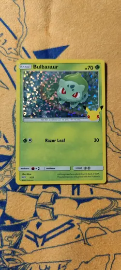 Bulbasaur 1/25 McDonalds 25th Anniversary Promo 2021 HOLOFOIL Pokemon Card NM - Image 1