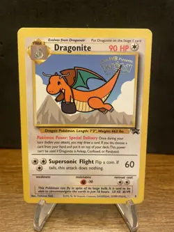 Pokemon TCG Dragonite #5 Black Star Promo WB the First Movie Stamped Card LP/MP - Image 1
