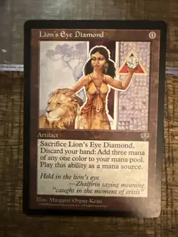 MTG Lion's Eye Diamond Mirage Regular NM Beautiful Card! - Image 2