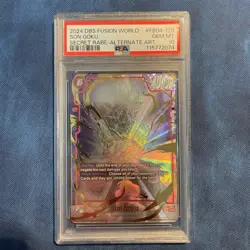DBS Card Game Fusion World FB04-129 SON GOKU SECRET RARE-ALTERNATE ART - PSA 10 - Image 1