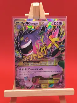 M Mega Gengar EX 121/119 Phantom Forces Gold Ultra Secret Rare Holo Pokemon Card - Image 2