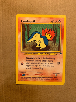Cyndaquil 61/105 Neo Destiny - Common Pokemon Card - EXCELLENT - Image 1