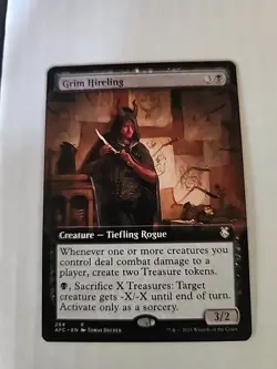 1x - Grim Hireling - (extended art) - Adventures in the Forgotten Realms NM MTG - Image 2