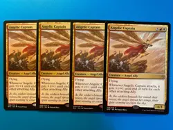 MTG 4x Angelic Captain # 208 Battle for Zendikar Magic the Gathering x4 NM - Image 1