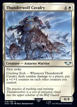 x4 Thunderwolf Cavalry U MTG Commander: Universes Beyond: Warhammer 40,000 M/NM, - Image 1