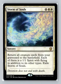 1x MTG - Storm of Souls (009) - Crimson Vow Commander - VOC- NM - Image 1