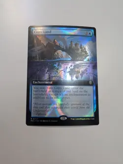 MTG - Copy Land (Extended Art Ripple Foil) - Commander: Modern Horizons 3 NM/M - Image 1