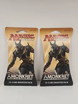 Magic the Gathering 2017 Amonkhet Booster Pack Factory Sealed NOS 2 Packs - Image 1