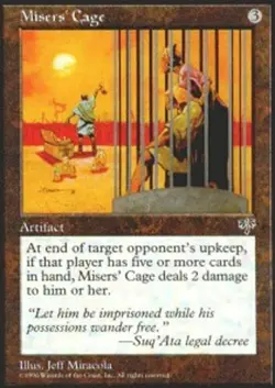 [1x] Misers' Cage Near Mint, English Mirage MTG Magic - Image 1