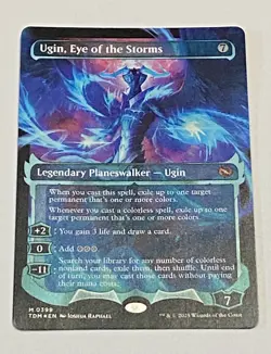 MTG English Ugin, Eye of the Storms Tarkir: Dragonstorm Borderless Foil - Image 1