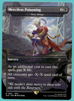 MERCILESS POISONING - TOXIC DELUGE SECRET LAIR DROP SLD RARE SORCERY MTG 1860 - Image 1