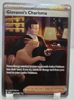Giovanni's Charisma SIR 204/165 Scarlet Violet 151 Pokemon NM/M Unplayed - Image 1