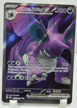 Pokemon Team Rockets Nidoking EX 216/182 Destined Rivals NM/M Unplayed - Image 1