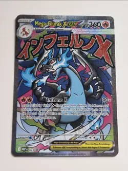 Pokemon Mega Glurak x EX Promo MEP 023 NM Deutsch Near Mint Fatale Flammen UPK - Image 1