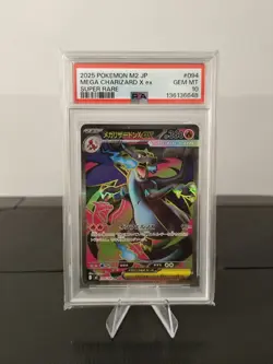 PSA 10 Mega Charizard X ex SR 094/080 Inferno X Pokemon Card Japanese 2025 - Image 1