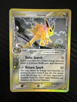 2005 Pokemon, EX Delta Species, #7/113 Jolteon, Reverse Holo Rare - Image 2