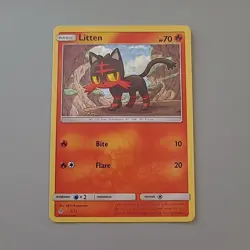 Pokemon TCG - Litten - 3/12 - McDonald's 2017 - Promo Holo MP - Image 1