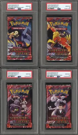 PSA 10 - Destined Rivals SV Foil Pack [ART SET OF FOUR] - Pokemon - Image 1