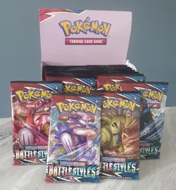 Pokemon TCG Sword & Shield Battle Styles 4 Booster Packs All Types Full Art Set 820650808180 - Image 2