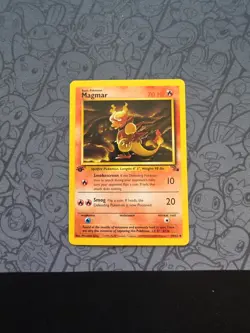 Pokemon: Magmar 1st Edition #39/62 Fossil 1999 WOTC Vintage Non-holo - LP - I148 - Image 1