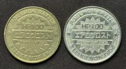 Rare vintage Japanese Pokemon Metal battle Coin Meiji Lugia x 2 - Image 2