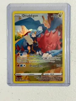 DRUDDIGON TG09/TG30 POKEMON TRAINER GALLERY RARE HOLO SILVER TEMPEST - NM - Image 1