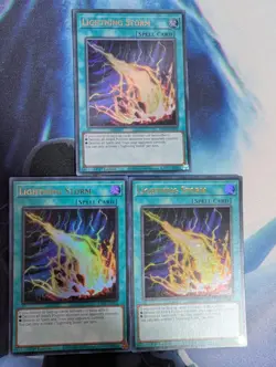 YuGiOh! Lightning Storm RA01-EN061 Ultra Rare x3 PLAYSET 1st Ed - Image 1