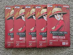 ENGLISH One Piece: Carrying On His Will - Sleeved Booster Pack - OP-13 - x5 - Image 1