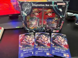 One Piece Illustration Box Vol. 6 & OP 14 Sleeved Booster Pack x3 - Image 1