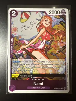 Nami PRB02-012 Rare (R) One Piece Purple Deck Near Mint - Image 1
