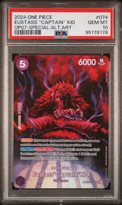 PSA 10 Eustass Captain Kid SP One Piece OP05-074 500 Years Future OP07 Gem Mint - Image 3