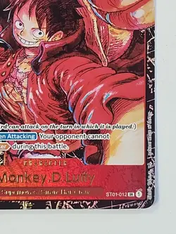 One Piece TCG Monkey D Luffy SR Alt Art Awakening of New Era English ST01-012 - Image 5