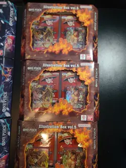One Piece TCG Illustration Box Vol 5 (4) and Vol 6 BUNDLE SEALED (4) 8 total - Image 2