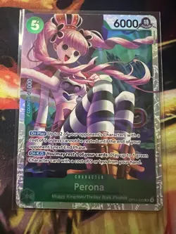 One Piece Perona OP14-033 Super Rare (SR) The Azure Sea's Seven - Image 1